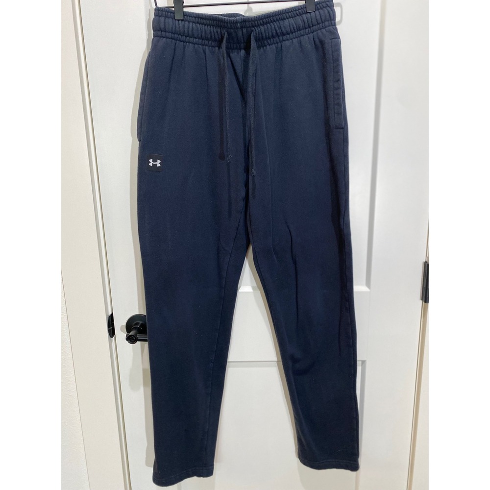 Under Armour Mens Rival Fleece Sweatpants black Loose Fit Joggers Medium